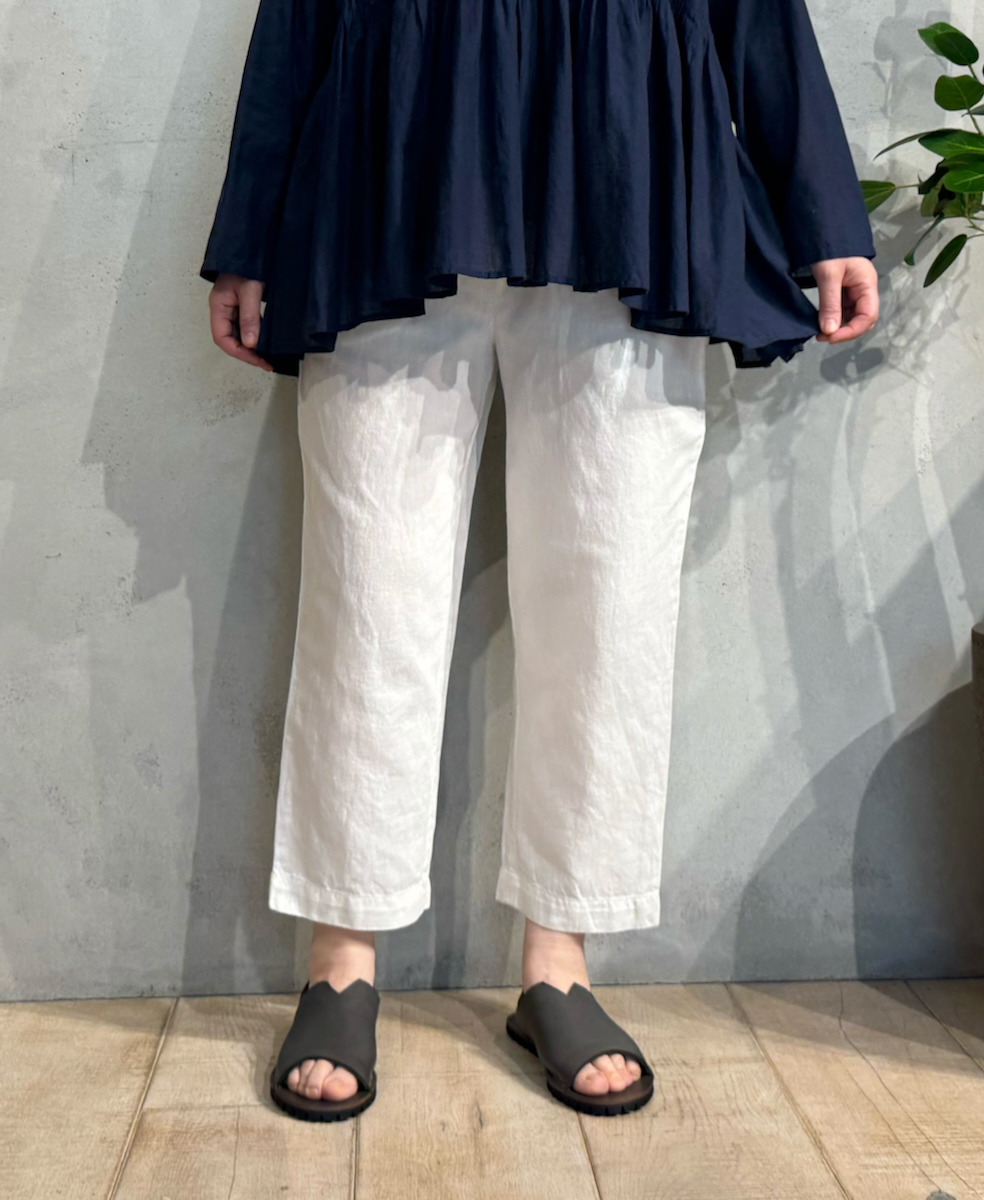 GNMDS2101CL (パンツ) 5.1oz WASHED COTTON / LINEN DENIM EASY TAPERED PANTS