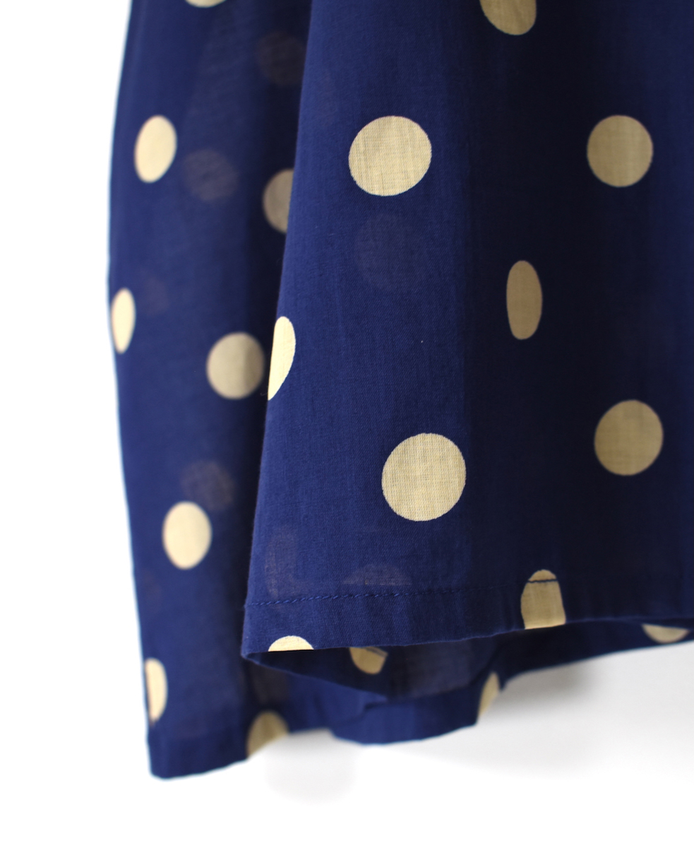 NSL24012 (ブラウス) 80s COTTON VOILE DOT PRINT GATHERED SMOCK