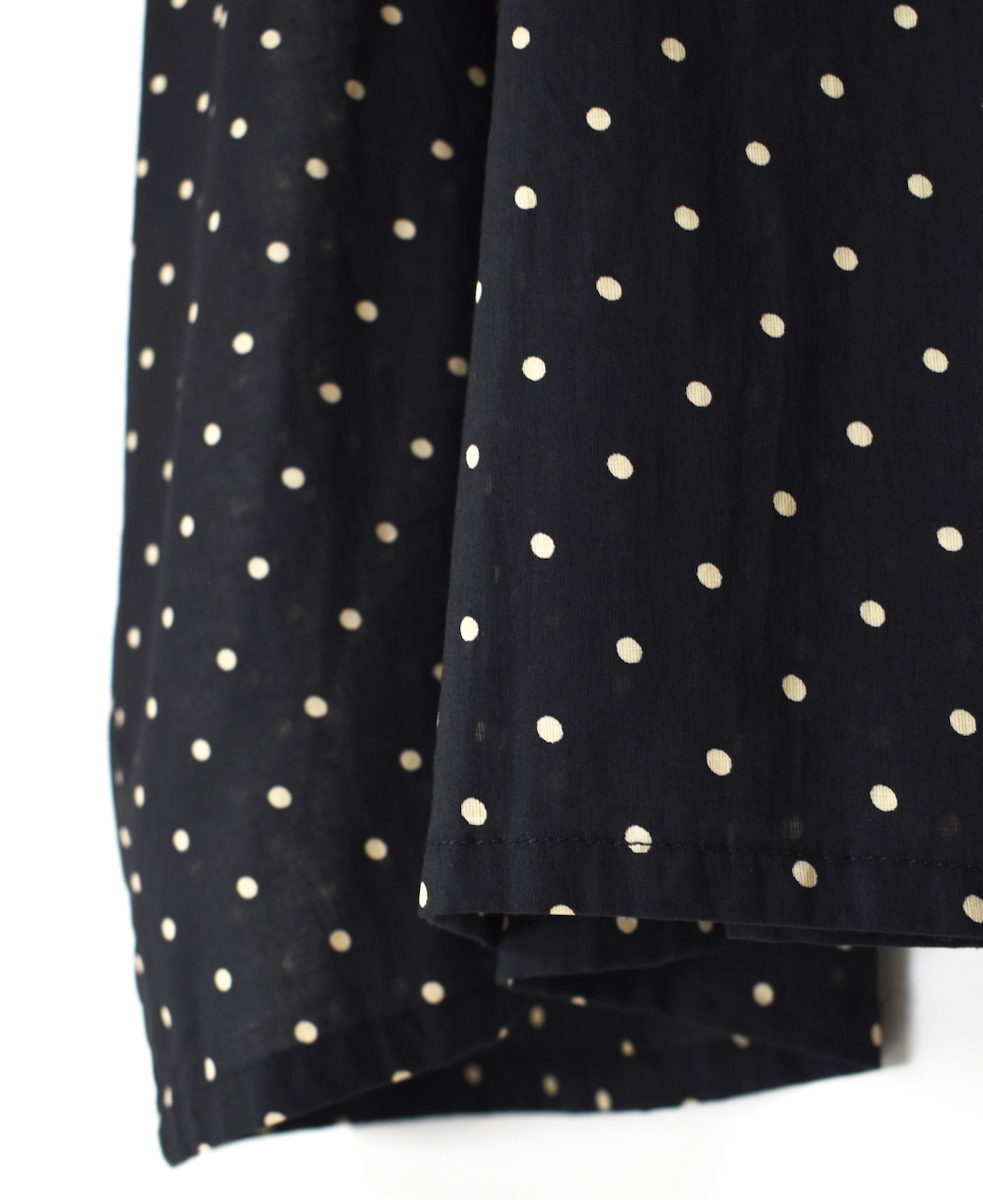 NSL24012 (ブラウス) 80s COTTON VOILE DOT PRINT GATHERED SMOCK