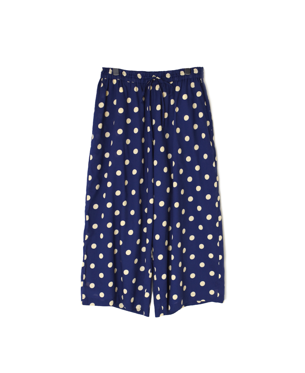NSL22016 (パンツ) COTTON VOILE DOT PRINT WIDE EASY PANTS