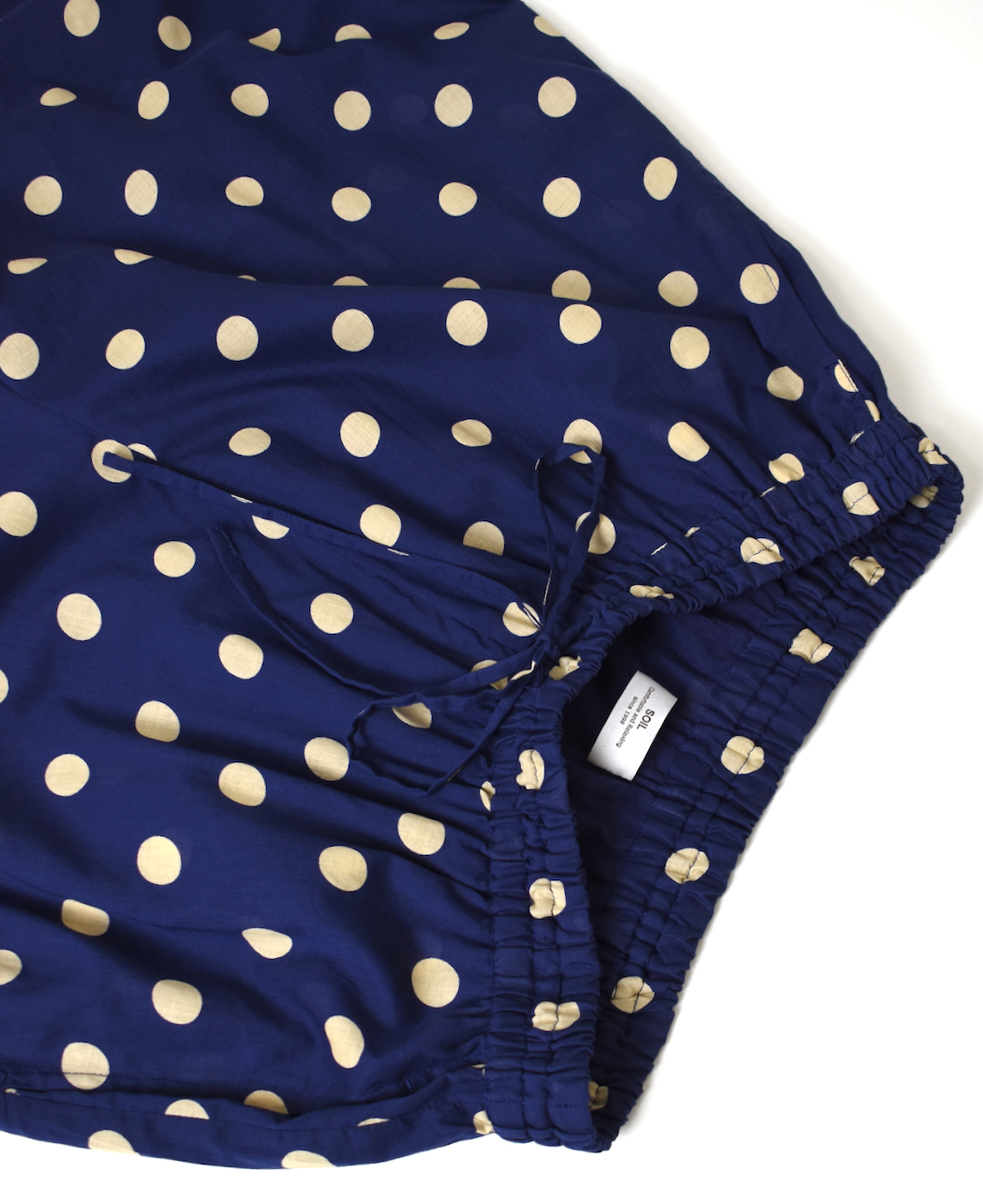 NSL22016 (パンツ) COTTON VOILE DOT PRINT WIDE EASY PANTS