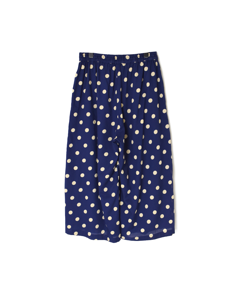 NSL22016 (パンツ) COTTON VOILE DOT PRINT WIDE EASY PANTS