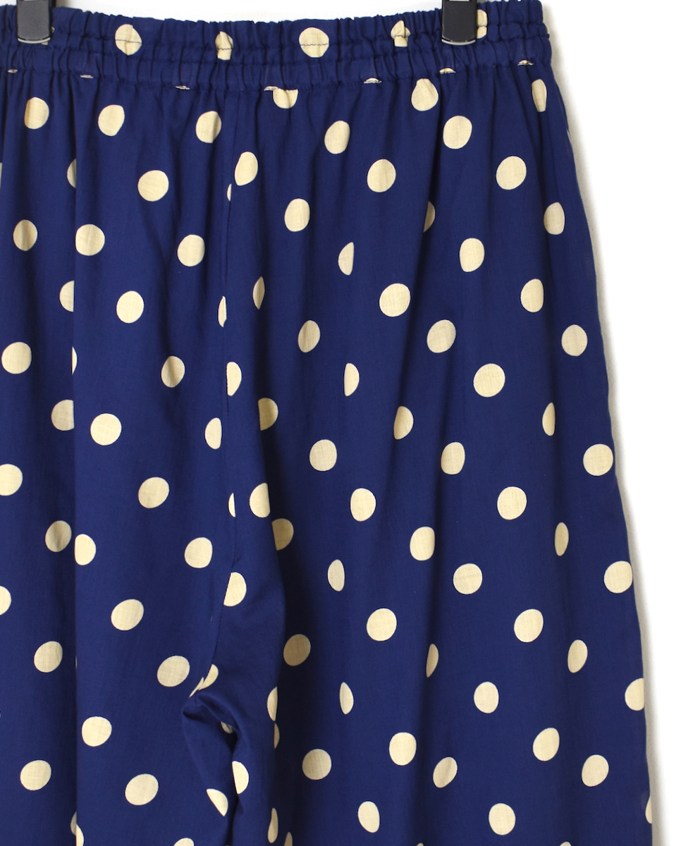 NSL22016 (パンツ) COTTON VOILE DOT PRINT WIDE EASY PANTS