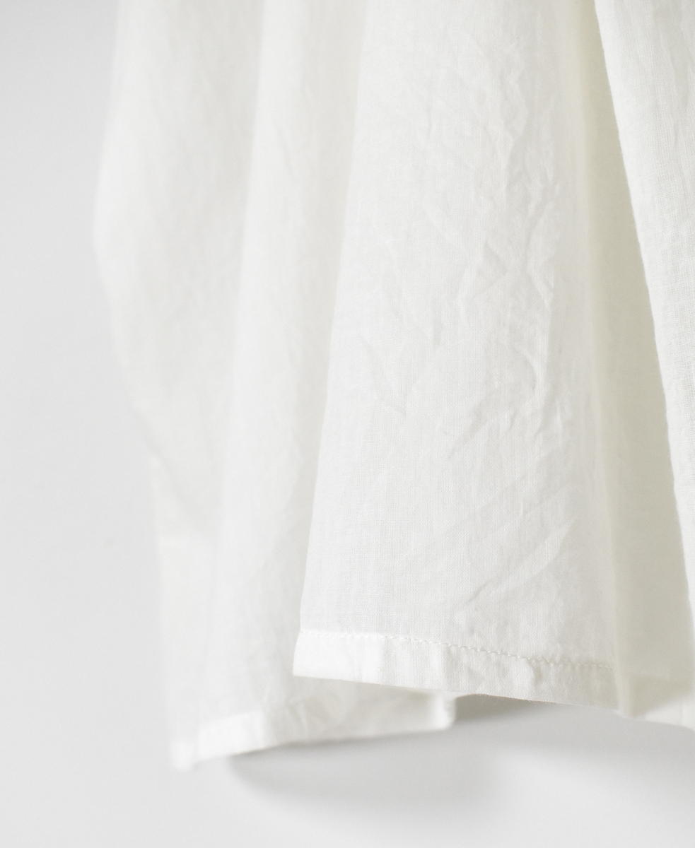 NSL25061(ブラウス) VOILE LACE NECK LACE GATHERED SMOCK