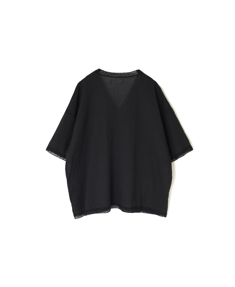 NSL24032 (ブラウス) VOILE LACE V-NECK LACE S/SL PULLOVER