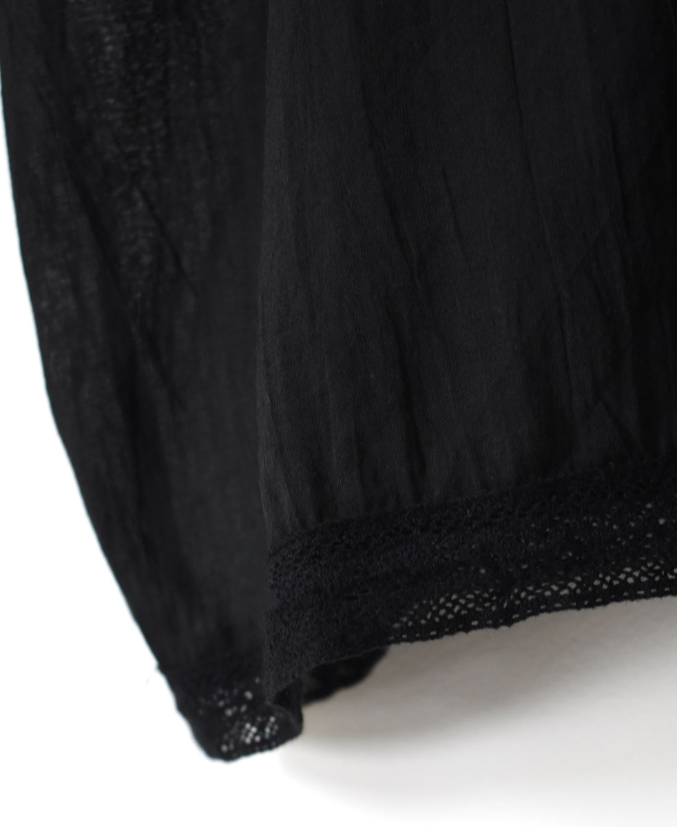NSL24032 (ブラウス) VOILE LACE V-NECK LACE S/SL PULLOVER