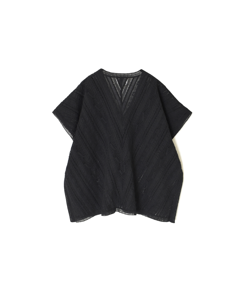 NSL25063(ブラウス) VOILE LACE ALL LACE FRENCH/SL PONCHO