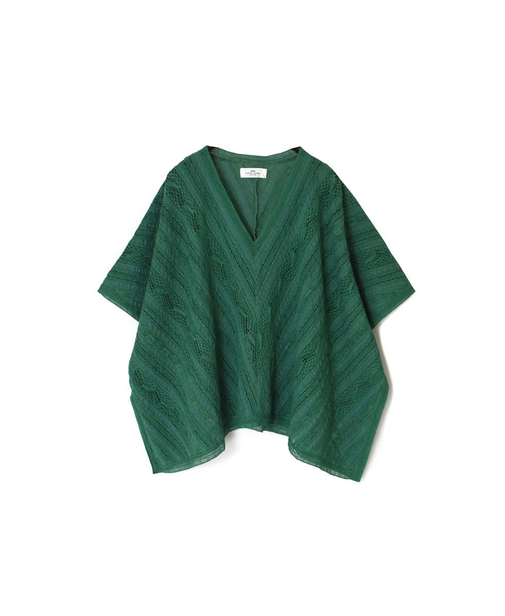 NSL23052 (ポンチョ) VOILE LACE ALL LACE PONCHO