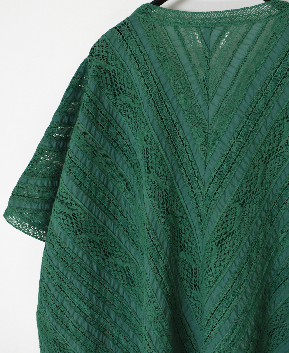 NSL23052 (ポンチョ) VOILE LACE ALL LACE PONCHO