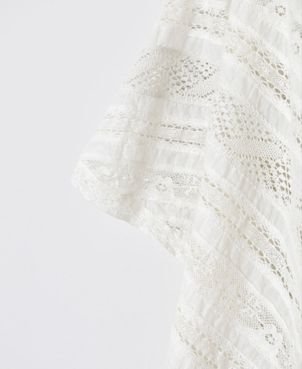 NSL23052 (ポンチョ) VOILE LACE ALL LACE PONCHO