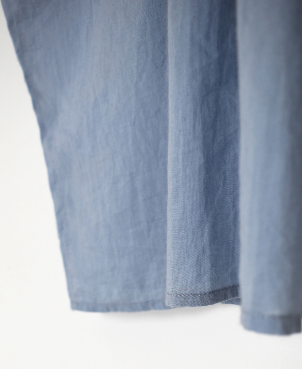 NSL25042(シャツ) 80s COTTON VOILE PLAIN BANDED COLLAR FRENCH/SL PINTUCK SHIRT