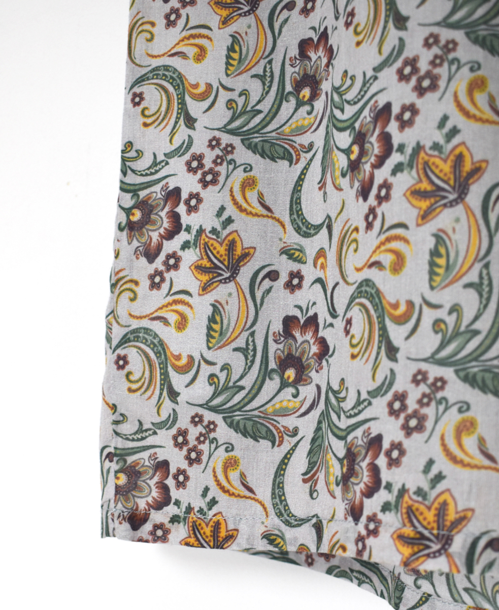 NSL25096(パンツ) 80s VOILE PAISLEY FLOWER PRINT WIDE EASY PANTS