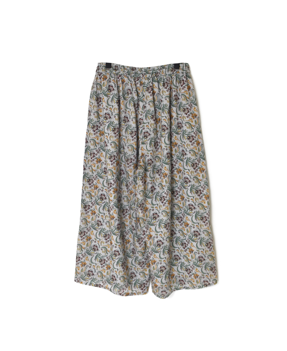 NSL25096(パンツ) 80s VOILE PAISLEY FLOWER PRINT WIDE EASY PANTS