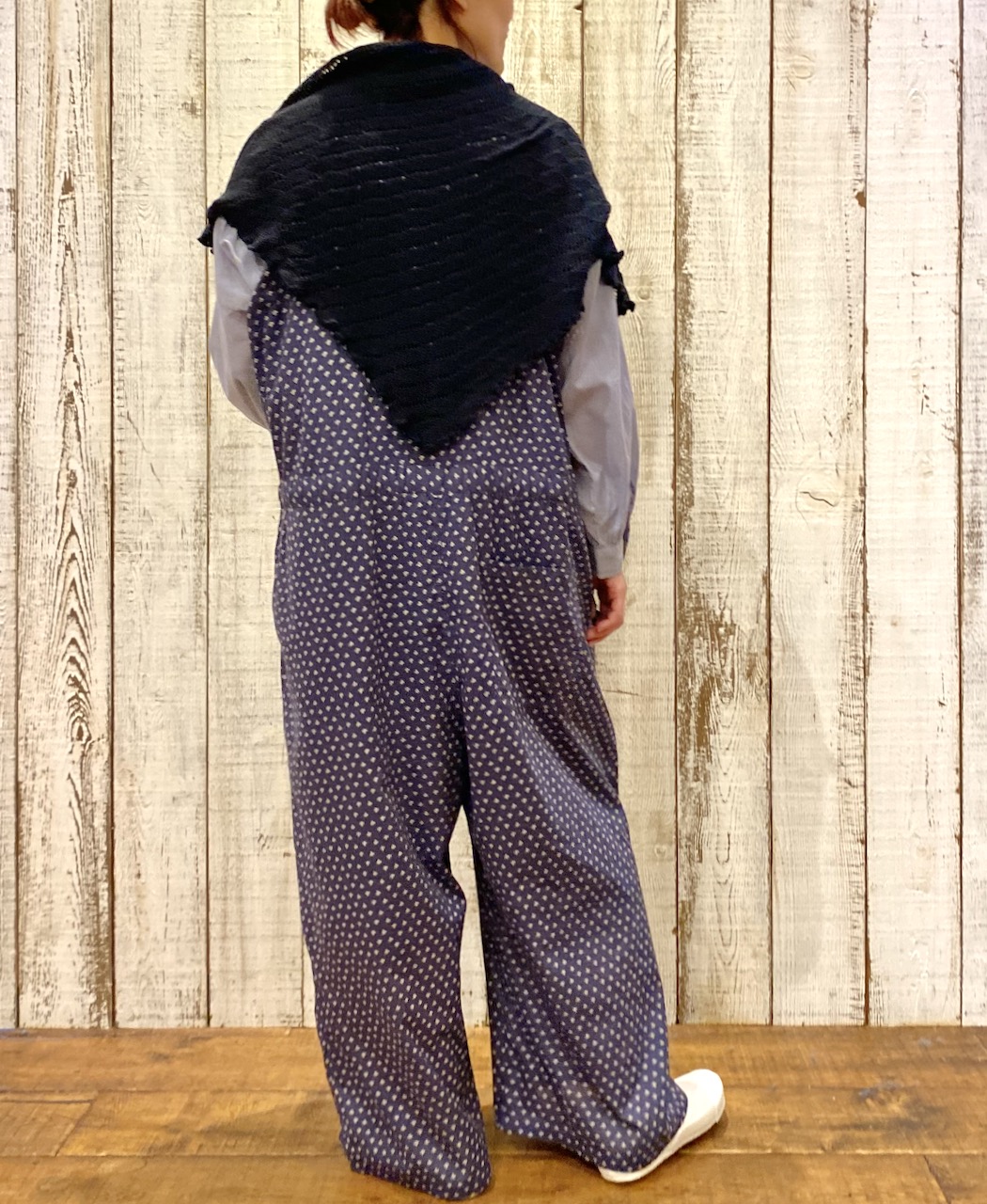 NSL25104(オーバーオール) 80s COTTON VOILE SMALL FLOWER PRINT NO/SL OVERALLS