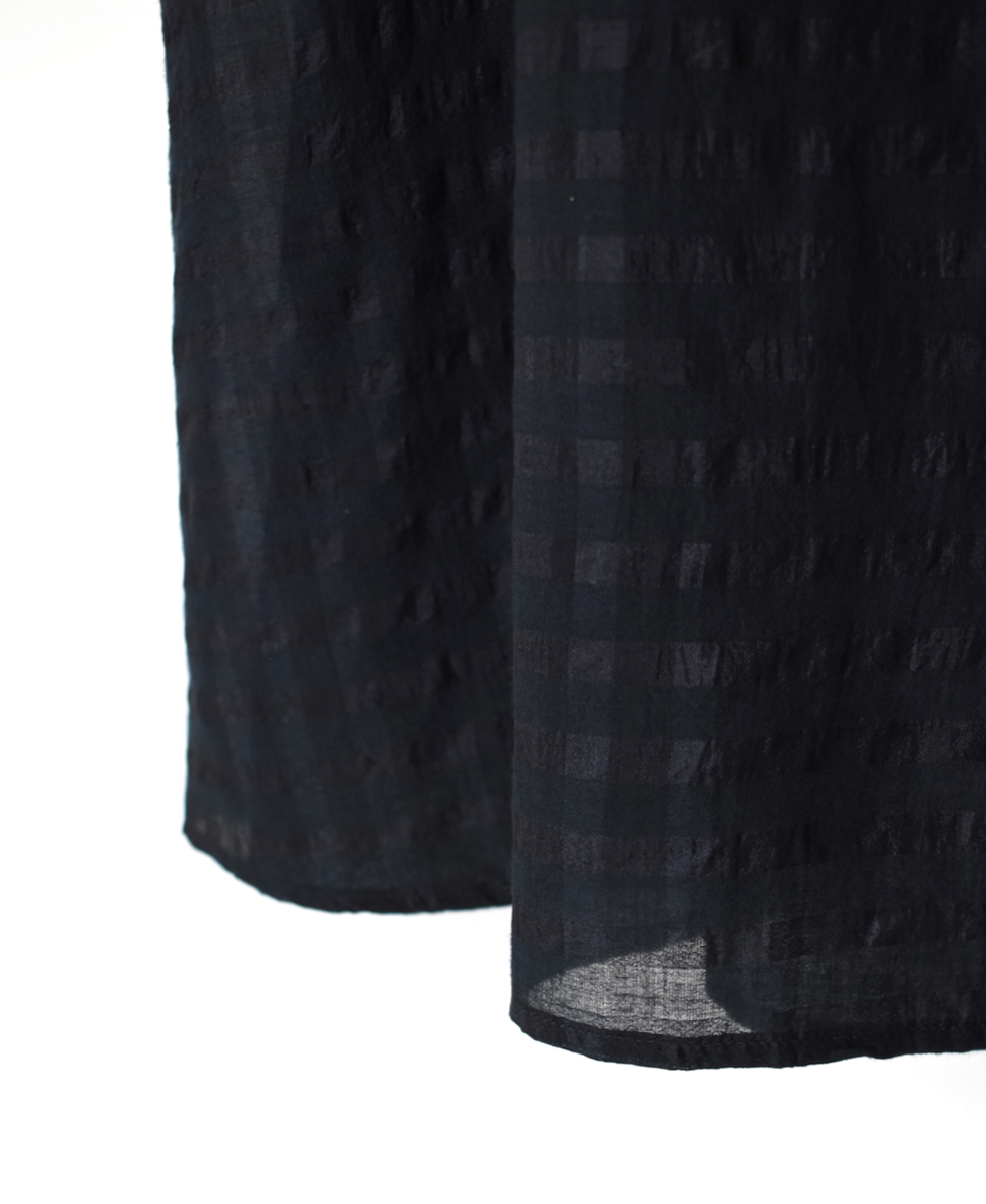 INMDS25082(ワンピース) HANDWOVEN COTTON SILK CHECK U-NECK TANK TOP DRESS