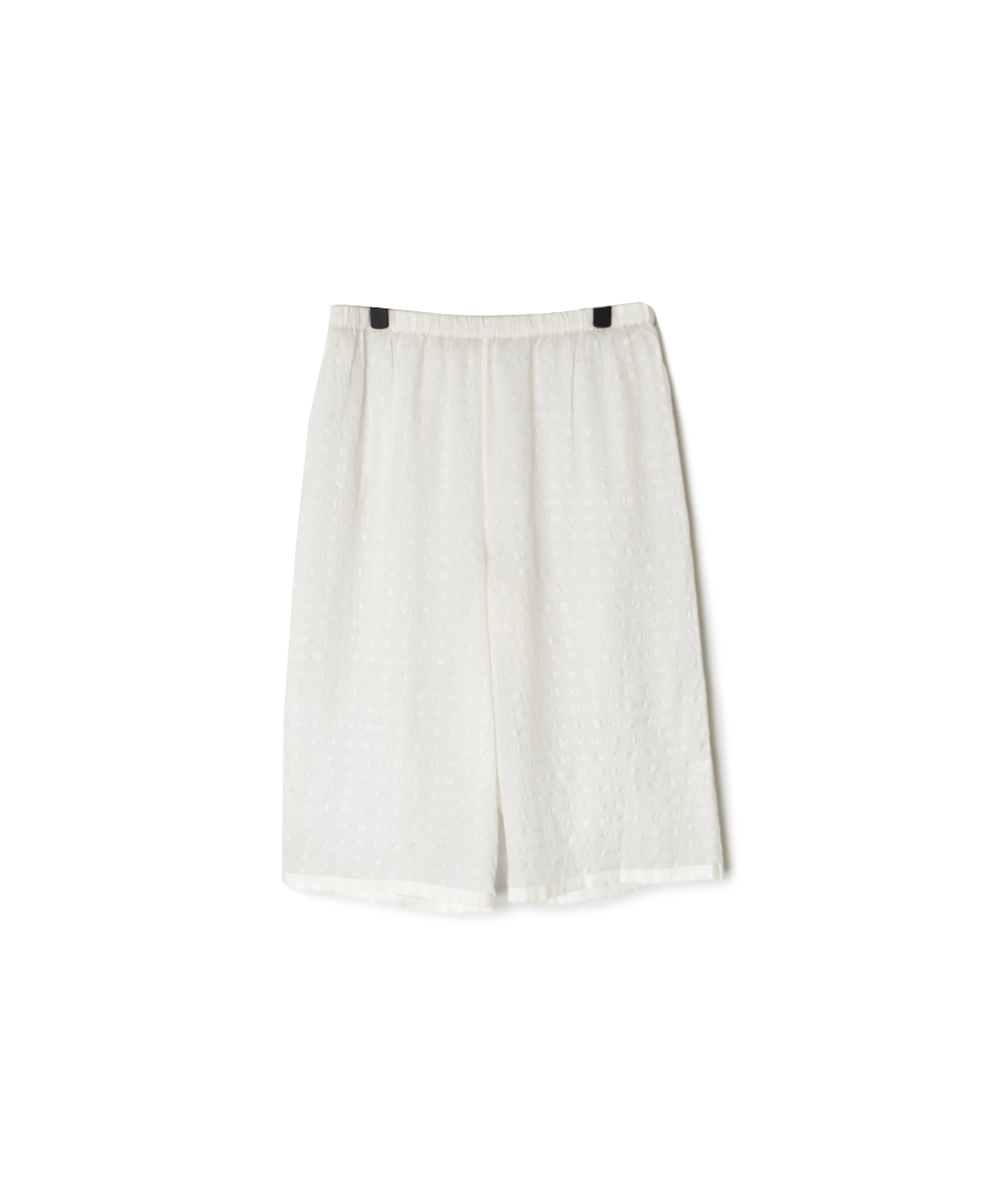 INMDS25084(パンツ) HANDWOVEN COTTON SILK CHECK EASY PANTS