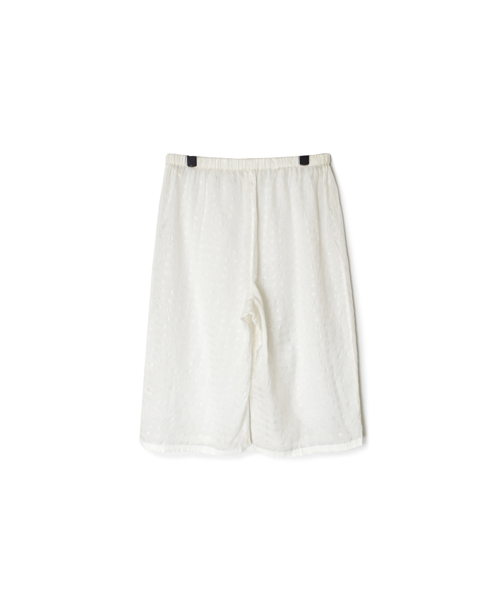 INMDS25084(パンツ) HANDWOVEN COTTON SILK CHECK EASY PANTS