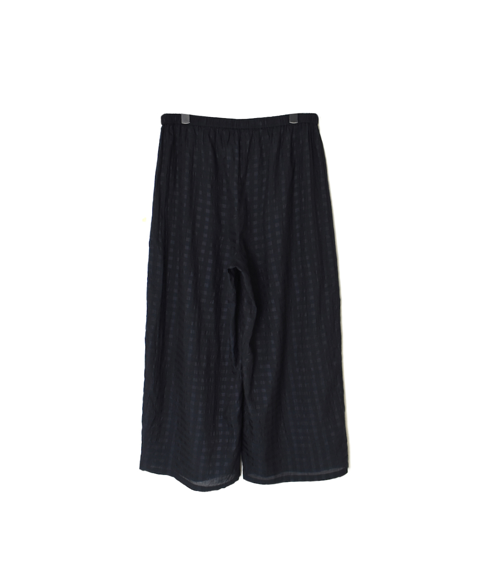 INMDS25084(パンツ) HANDWOVEN COTTON SILK CHECK EASY PANTS