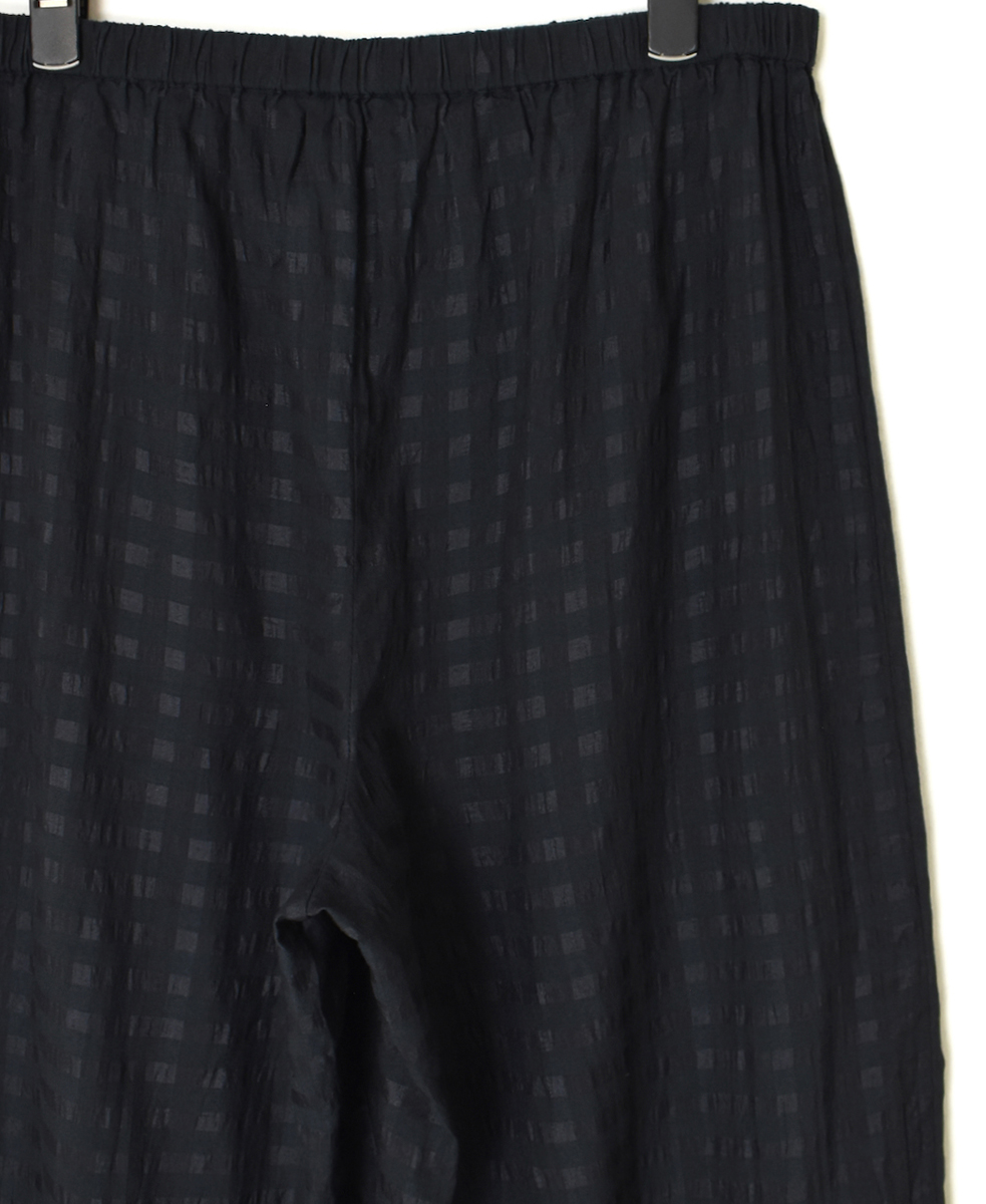 INMDS25084(パンツ) HANDWOVEN COTTON SILK CHECK EASY PANTS
