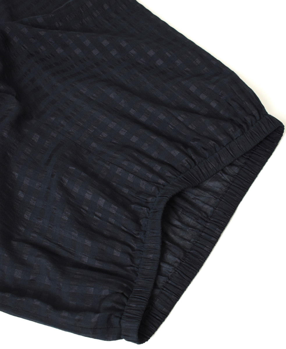 INMDS25084(パンツ) HANDWOVEN COTTON SILK CHECK EASY PANTS