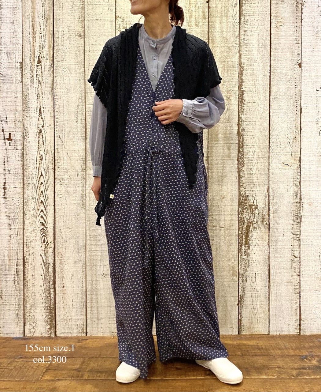 NSL25041(シャツ) 80s COTTON VOILE PLAIN BANDED COLLAR GATHER SHIRT