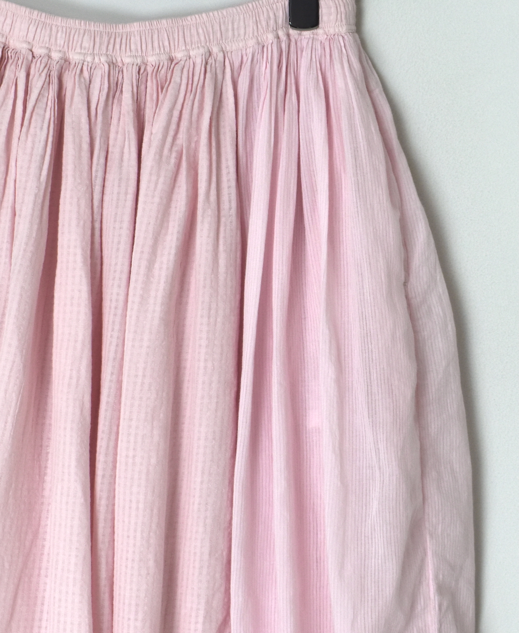NMDS25236D(スカート) COTTON&LINEN PATCHWORK(OVERDYE) RAJASTHAN TUCK GATHERED SKIRT