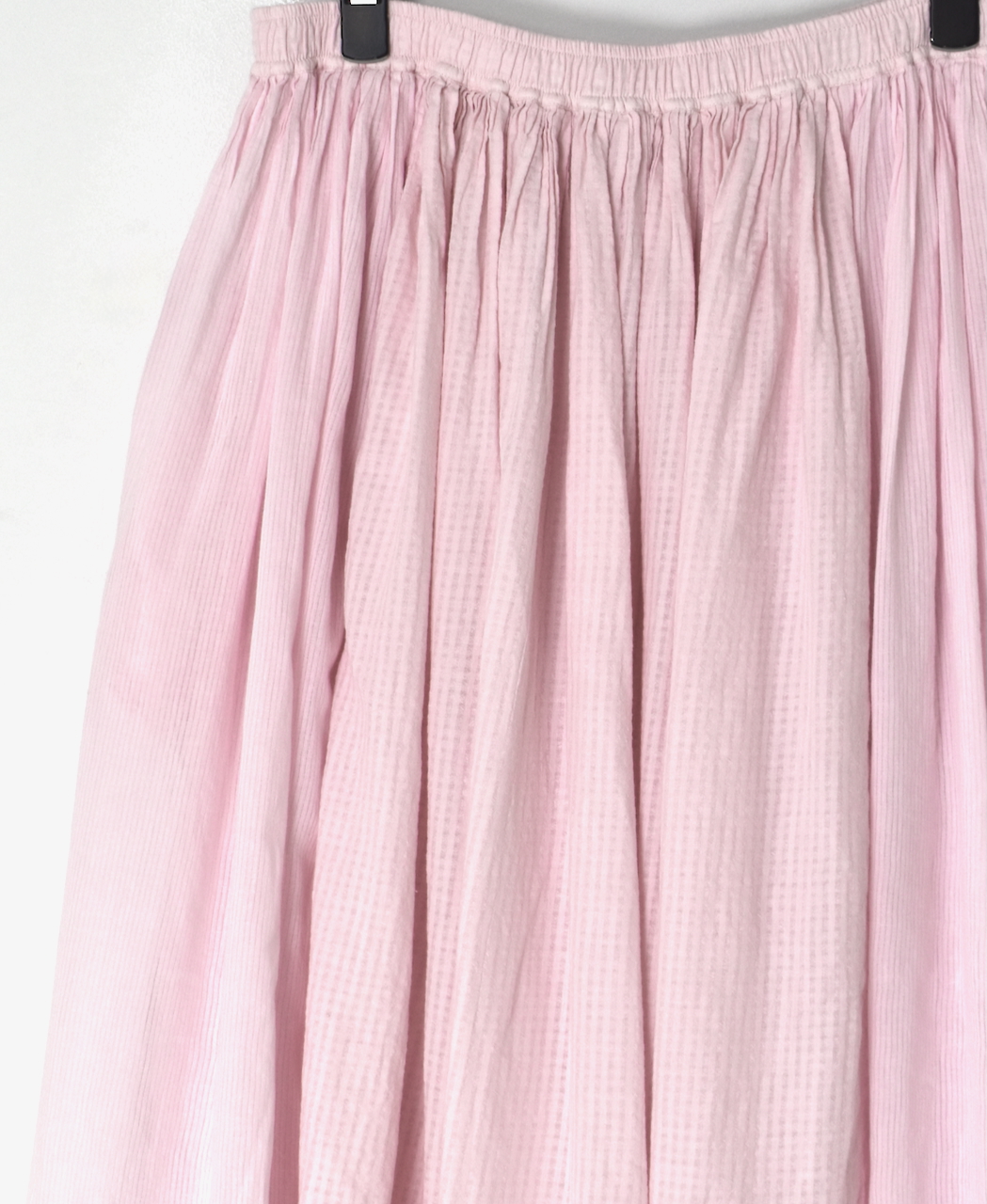 NMDS25236D(スカート) COTTON&LINEN PATCHWORK(OVERDYE) RAJASTHAN TUCK GATHERED SKIRT