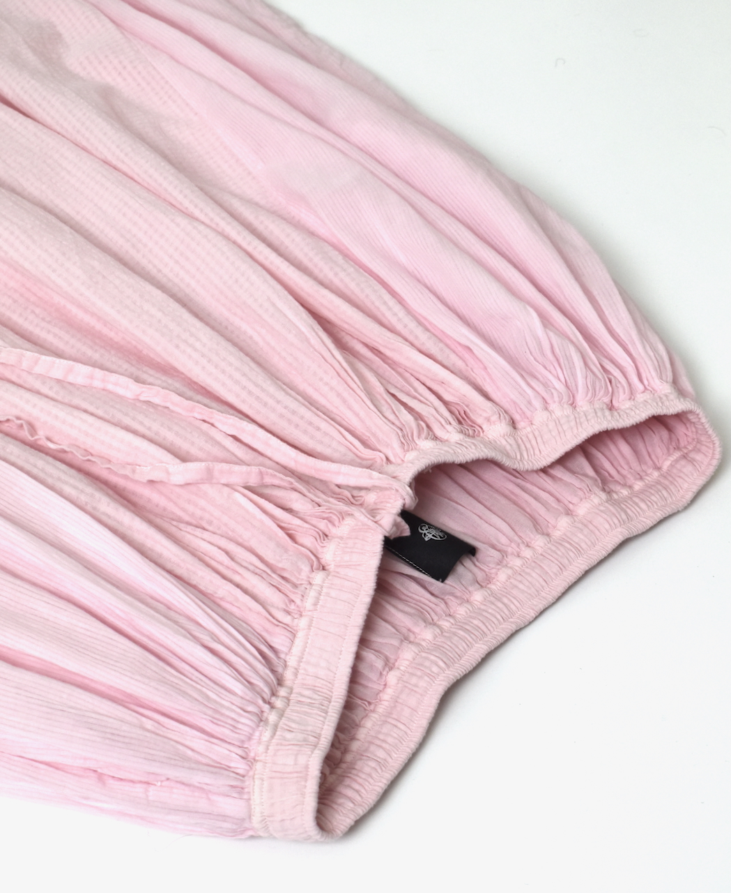 NMDS25236D(スカート) COTTON&LINEN PATCHWORK(OVERDYE) RAJASTHAN TUCK GATHERED SKIRT