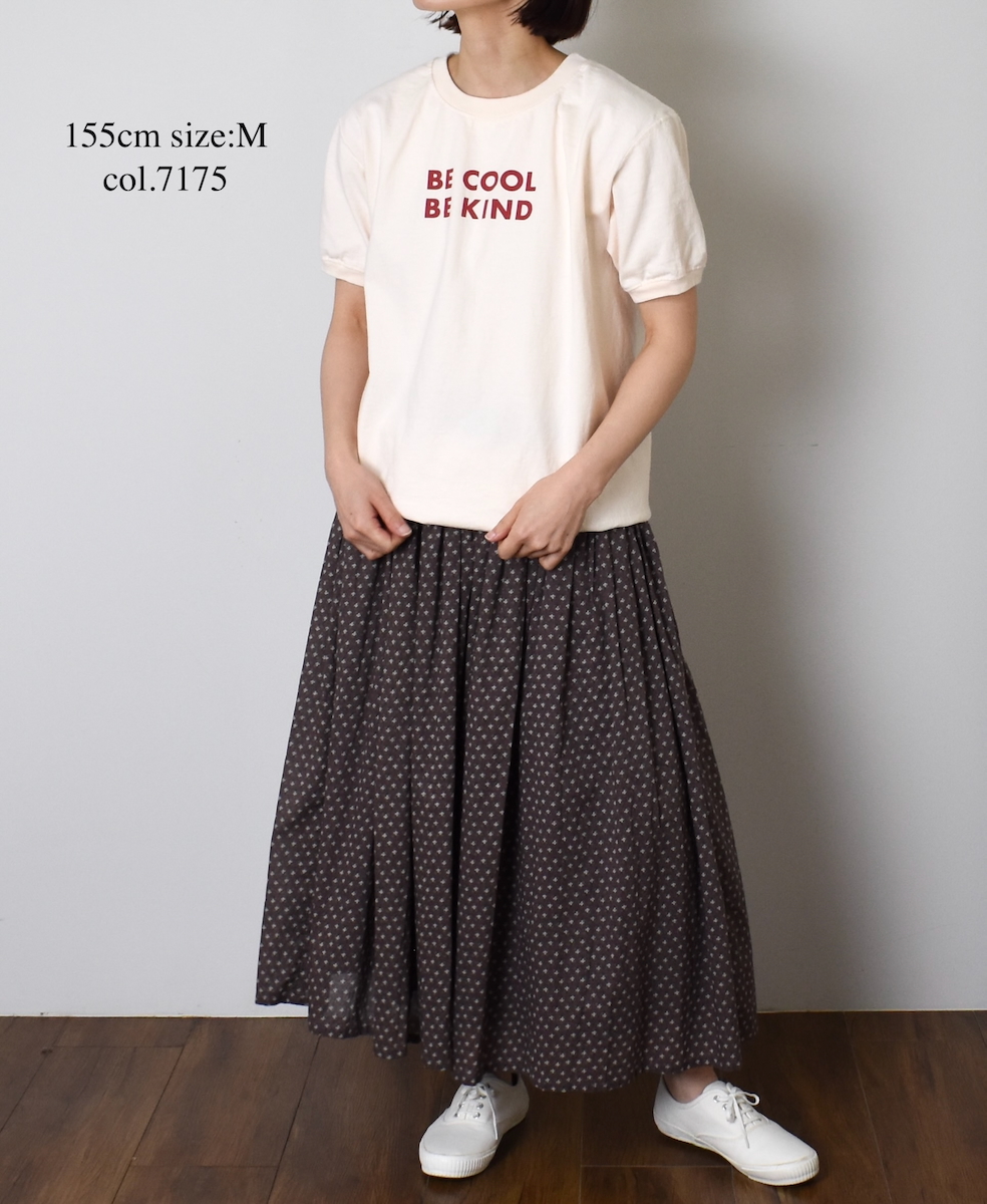NGT9801 2861(Tシャツ) "BE COOL" CREW-NECK S/SL TEE CUFF&HEM RIB