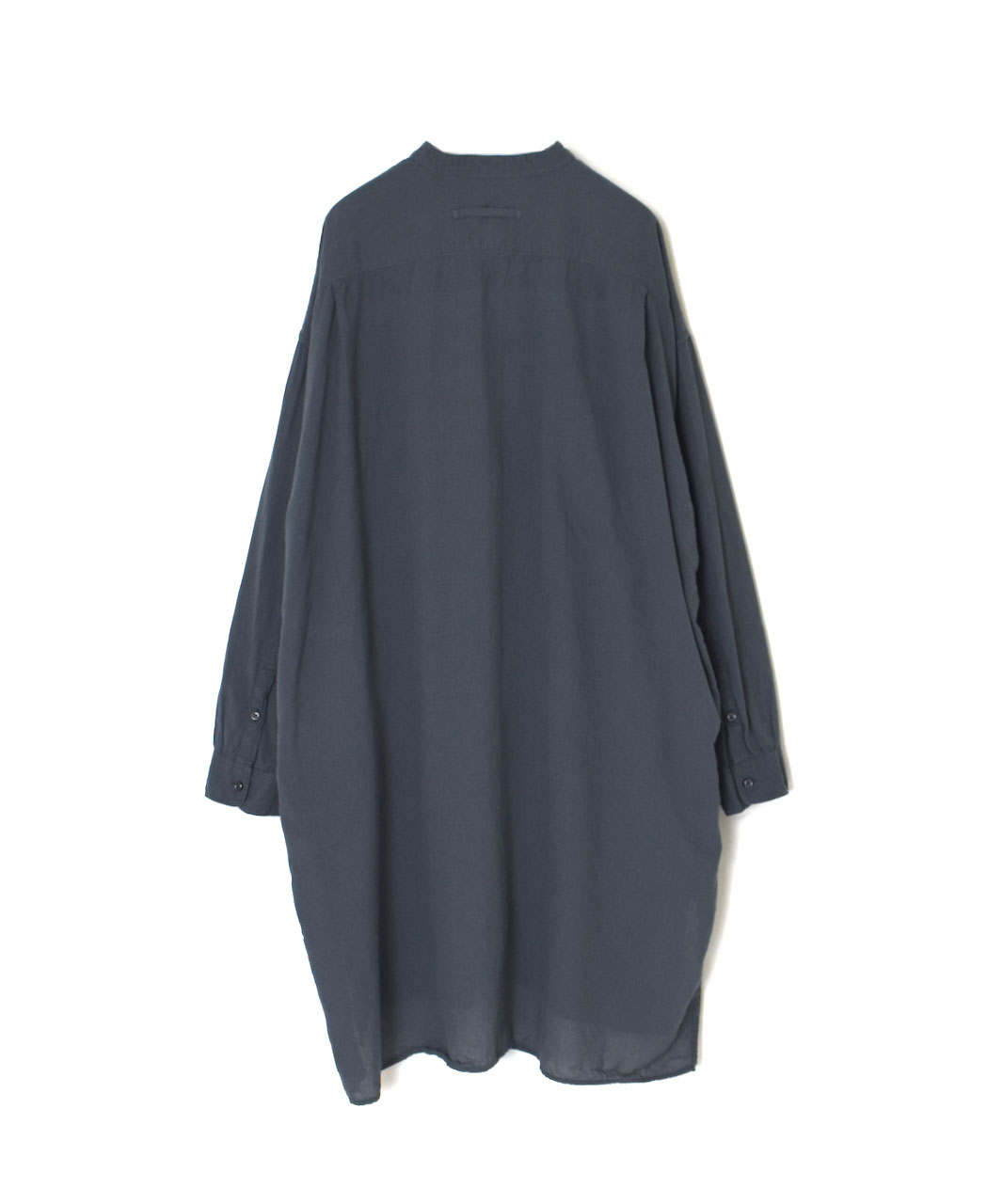 INAM2503G3D(シャツ) 30s GAUZE OVERDYE UTILITY BANDED COLLAR LONG SHIRT
