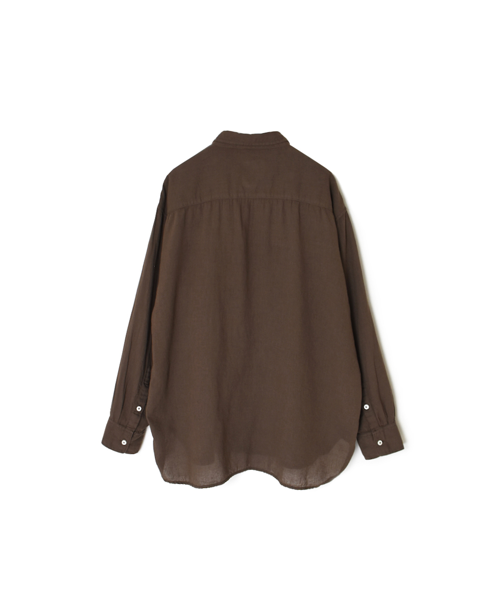 INAM2502G3D(シャツ) 30s GAUZE OVERDYE UTILITY REGULAR COLLAR SHIRT