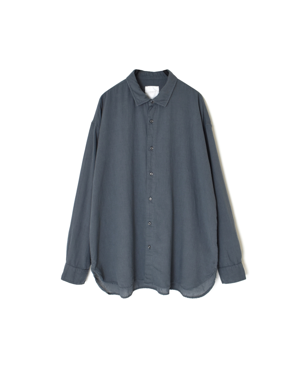 INAM2502G3D(シャツ) 30s GAUZE OVERDYE UTILITY REGULAR COLLAR SHIRT