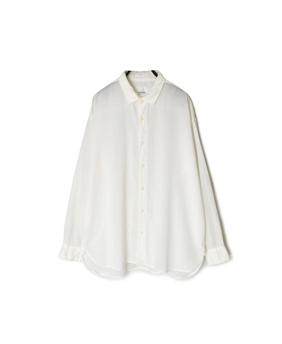 INAM2502G3D(シャツ) 30s GAUZE OVERDYE UTILITY REGULAR COLLAR SHIRT