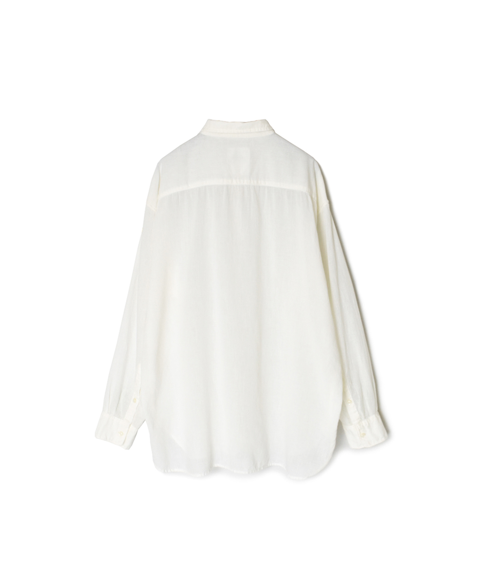 INAM2502G3D(シャツ) 30s GAUZE OVERDYE UTILITY REGULAR COLLAR SHIRT