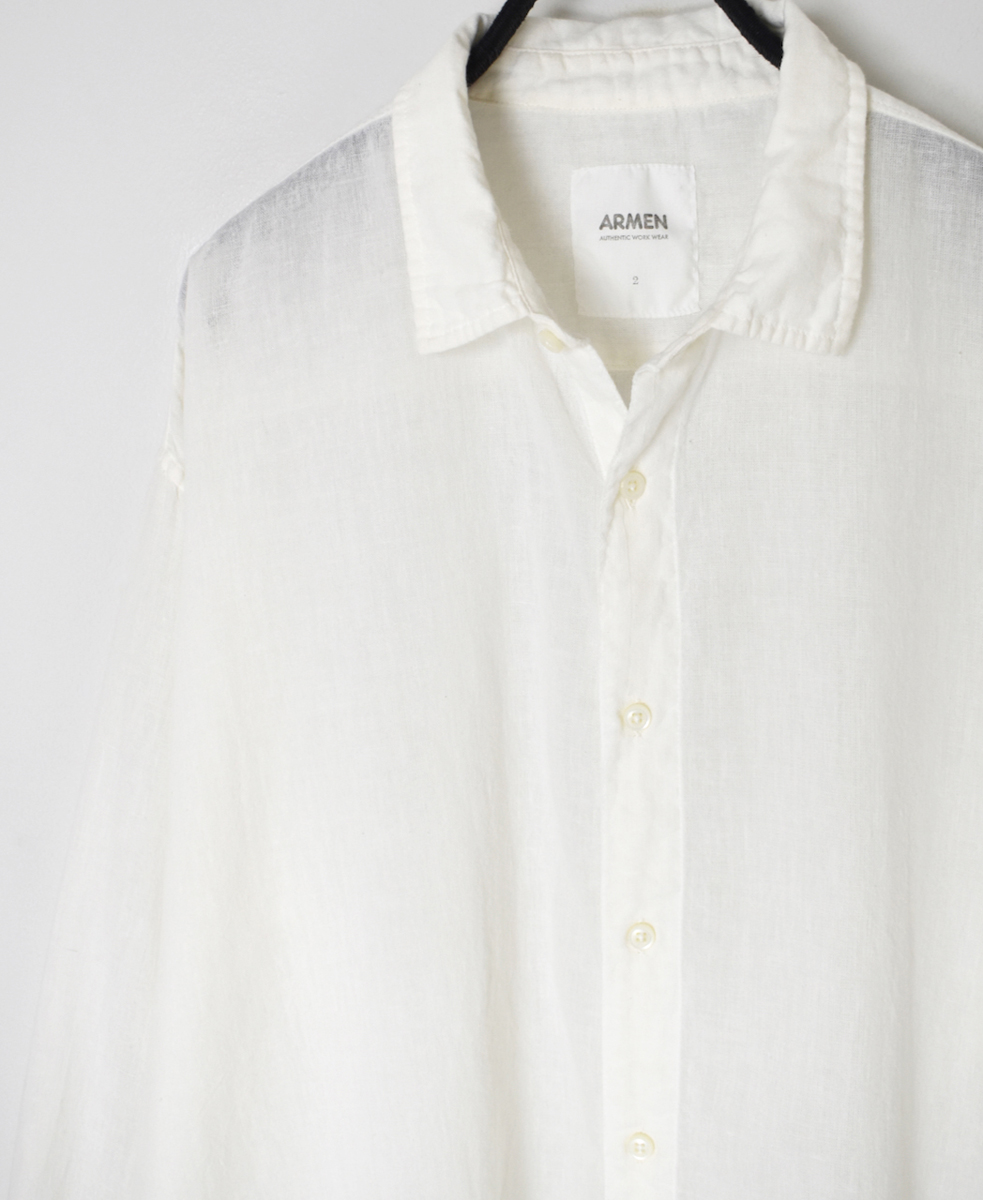 INAM2502G3D(シャツ) 30s GAUZE OVERDYE UTILITY REGULAR COLLAR SHIRT