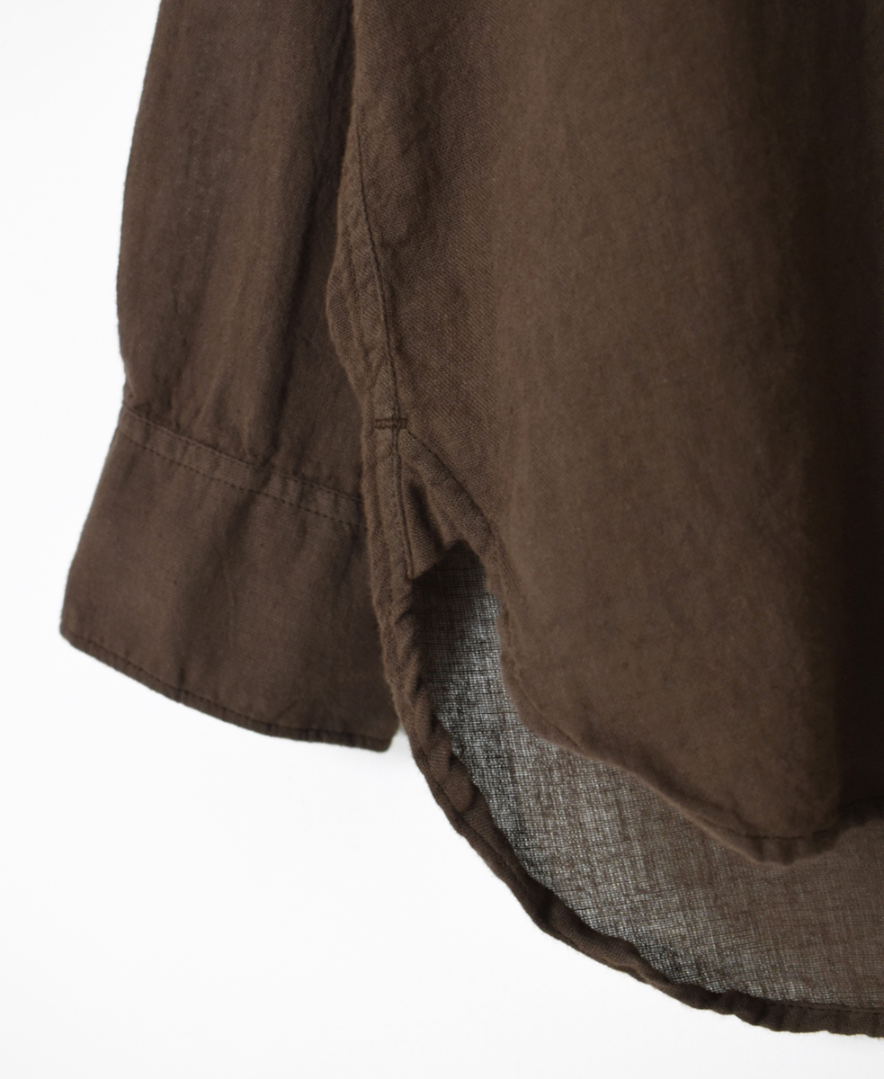 INAM2502G3D(シャツ) 30s GAUZE OVERDYE UTILITY REGULAR COLLAR SHIRT