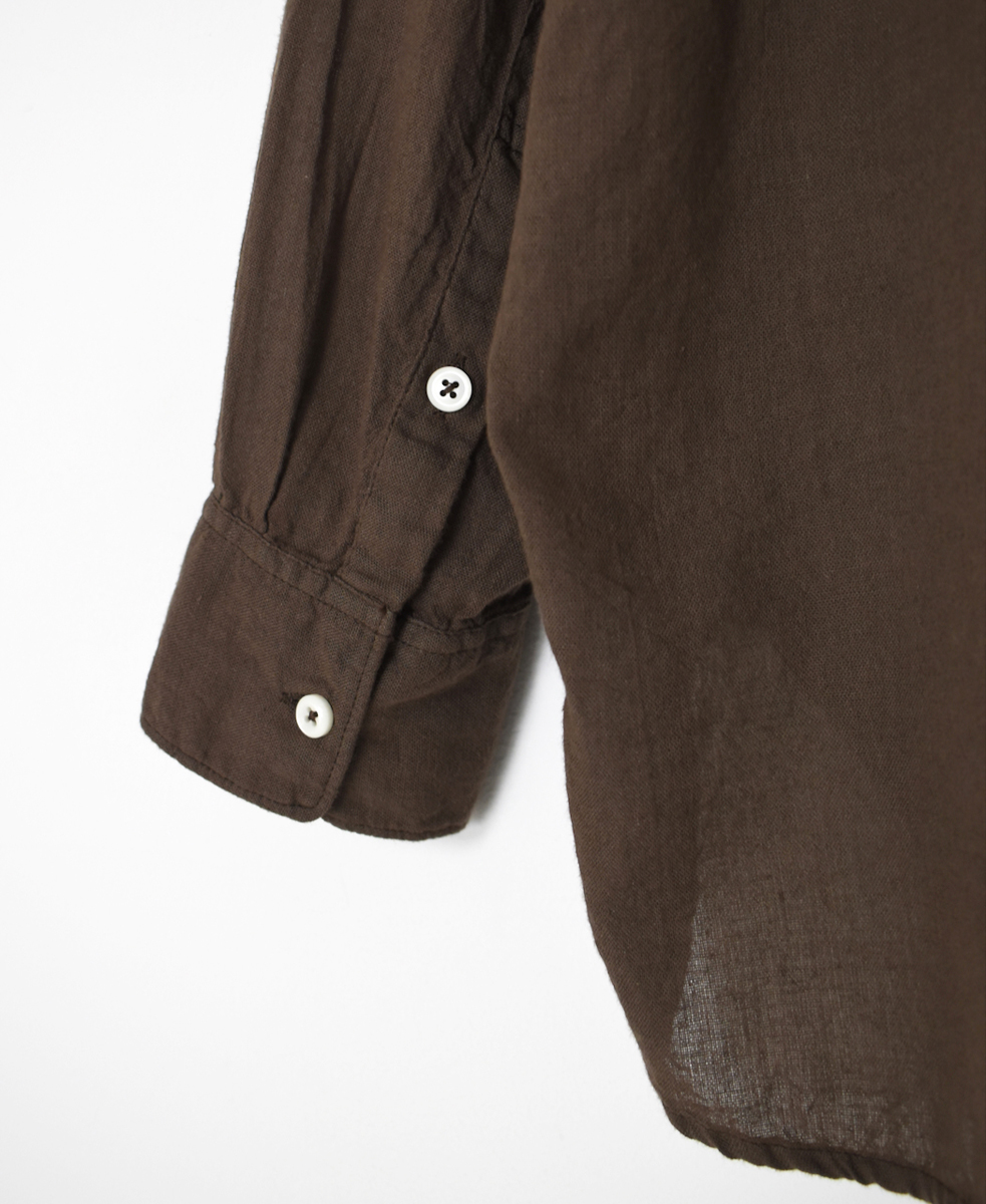 INAM2502G3D(シャツ) 30s GAUZE OVERDYE UTILITY REGULAR COLLAR SHIRT