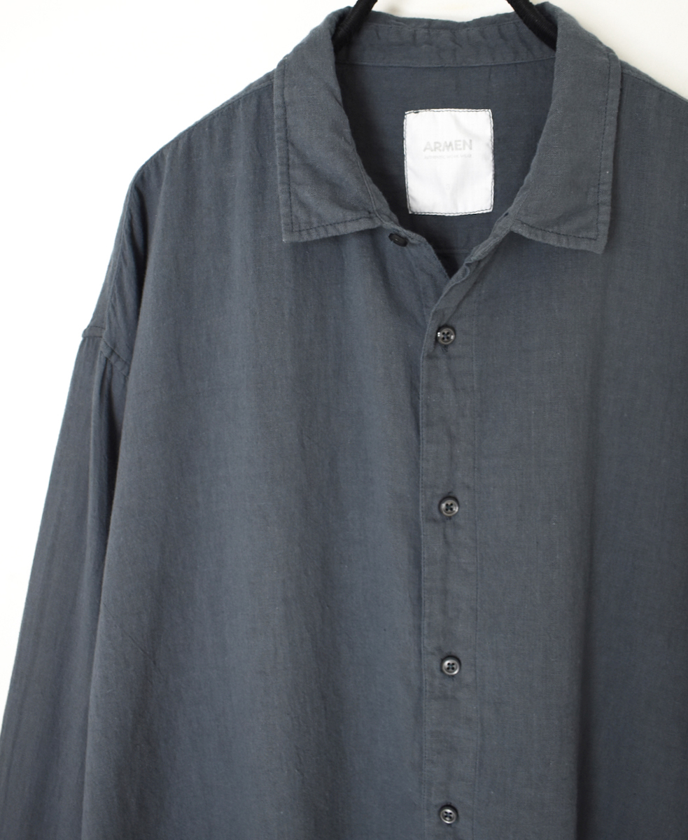 INAM2502G3D(シャツ) 30s GAUZE OVERDYE UTILITY REGULAR COLLAR SHIRT
