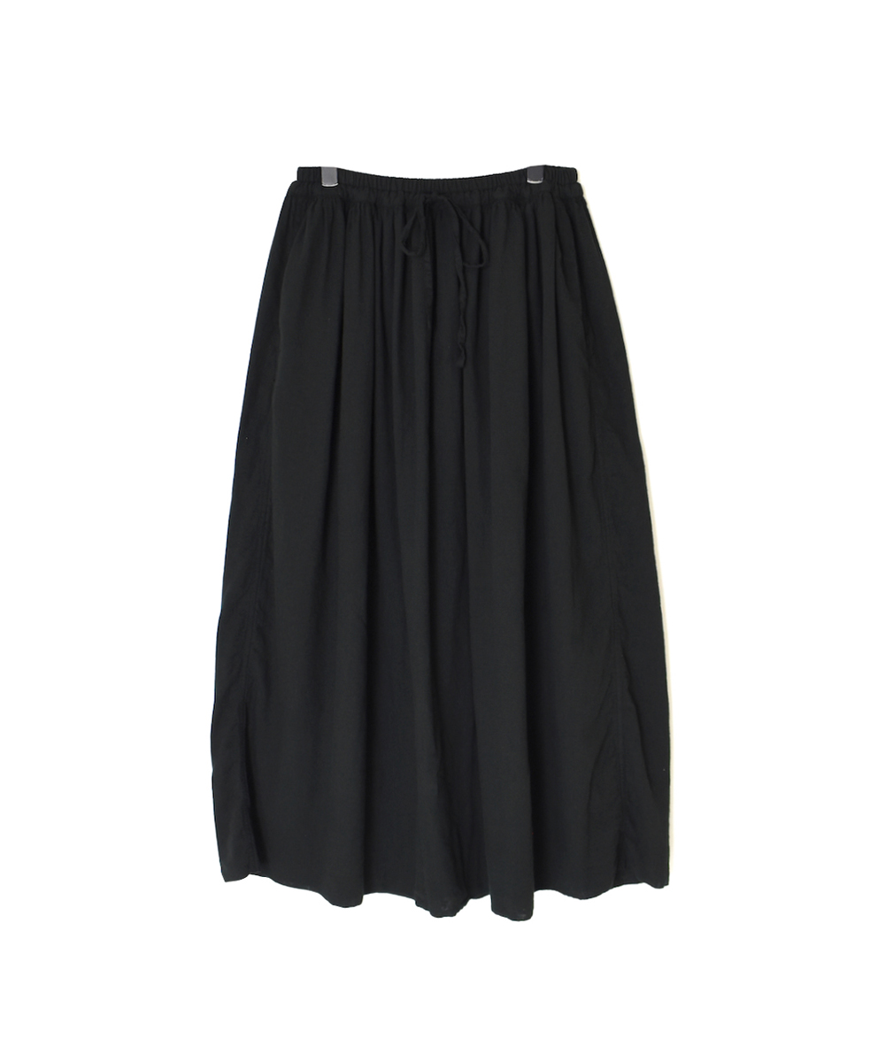 INAM2504G3D(スカート) 30s GAUZE OVERDYE　EASY GATHERED SKIRT