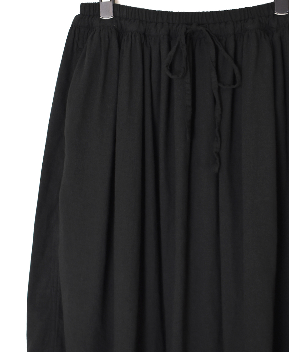 INAM2504G3D(スカート) 30s GAUZE OVERDYE　EASY GATHERED SKIRT