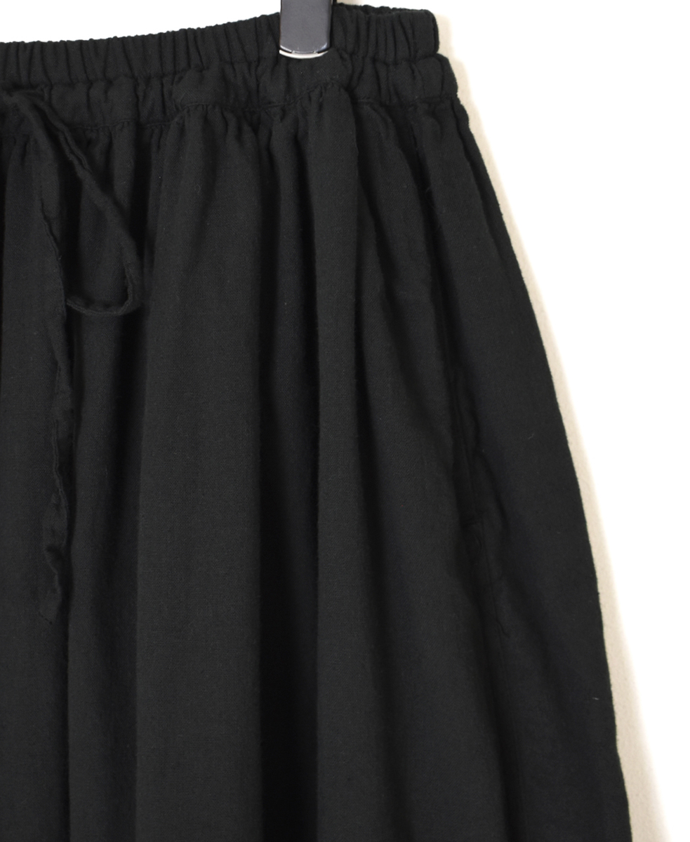 INAM2504G3D(スカート) 30s GAUZE OVERDYE　EASY GATHERED SKIRT
