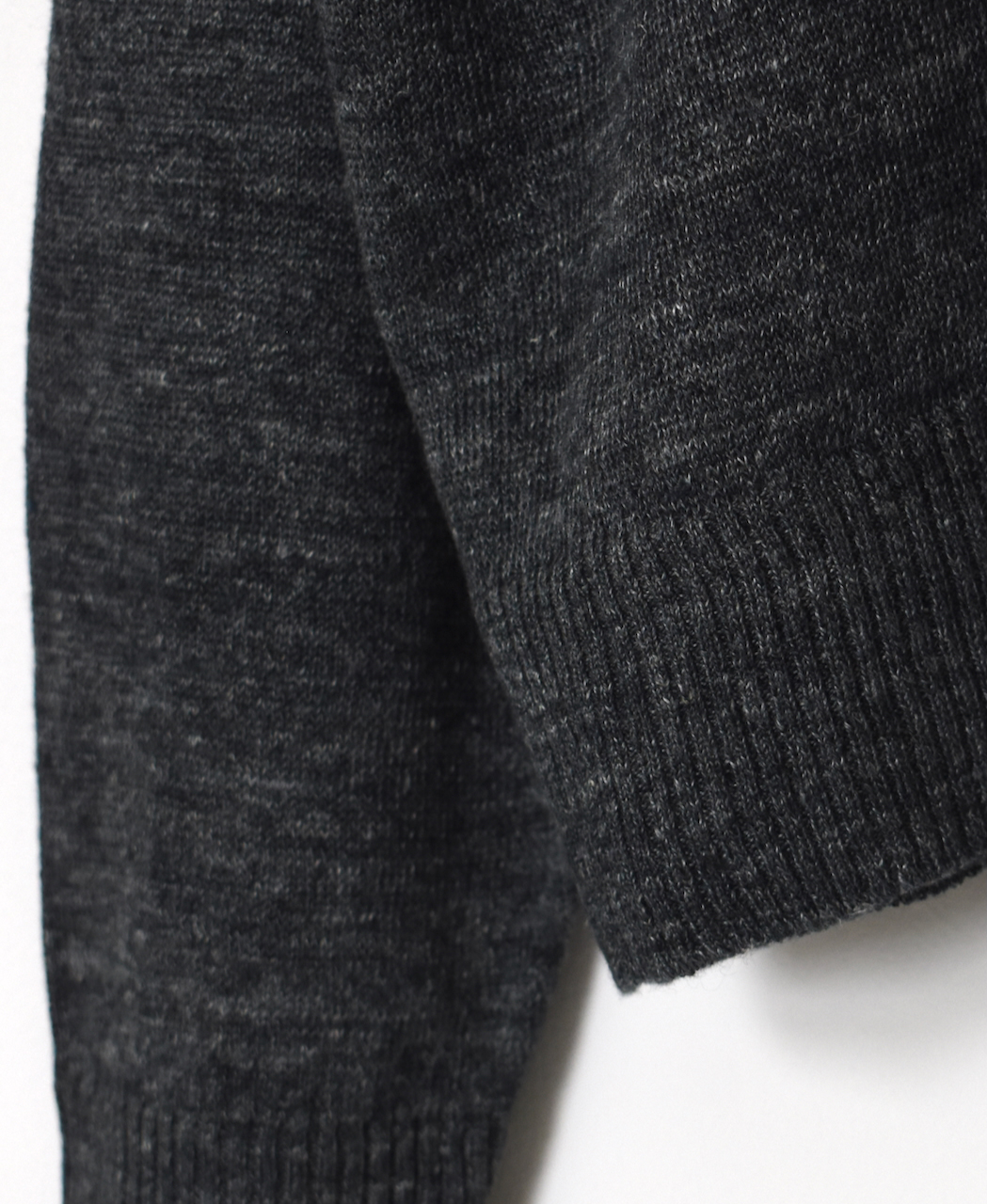 GNSL23302 (ニット) 12GG 1PLY LINEN PLAIN V-NECK 1 BUTTON CARDIGAN