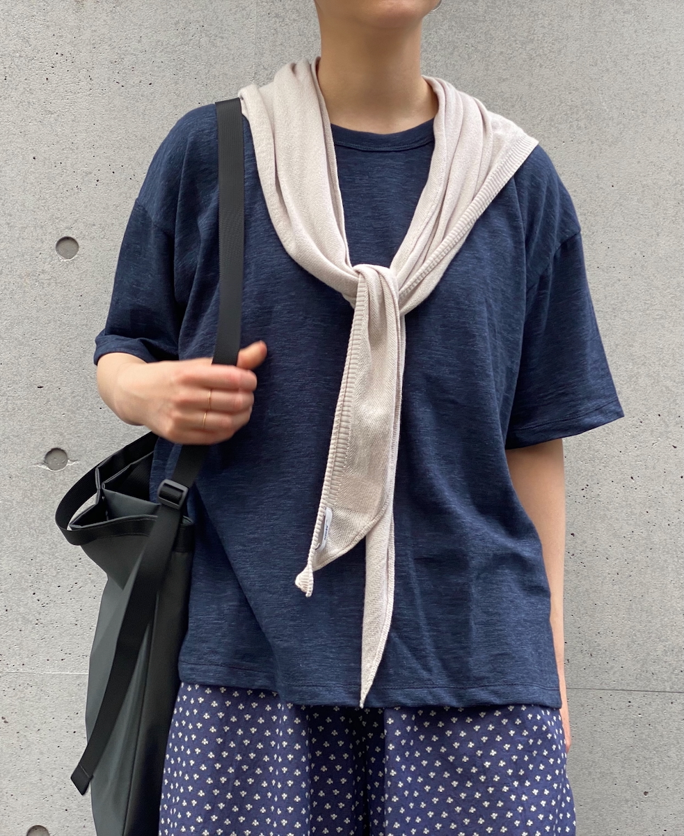 GNSL24041 (Tシャツ) SLUB VINTAGE CREW-NECK BACKSIDE SLIT T-SHIRT