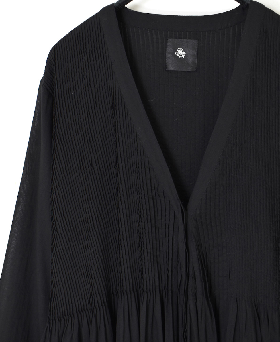 NMDS25225(ワンピース) 80s ORGANIC VOILE PLAIN MINI PINTUCK CACHE COEUR DRESS
