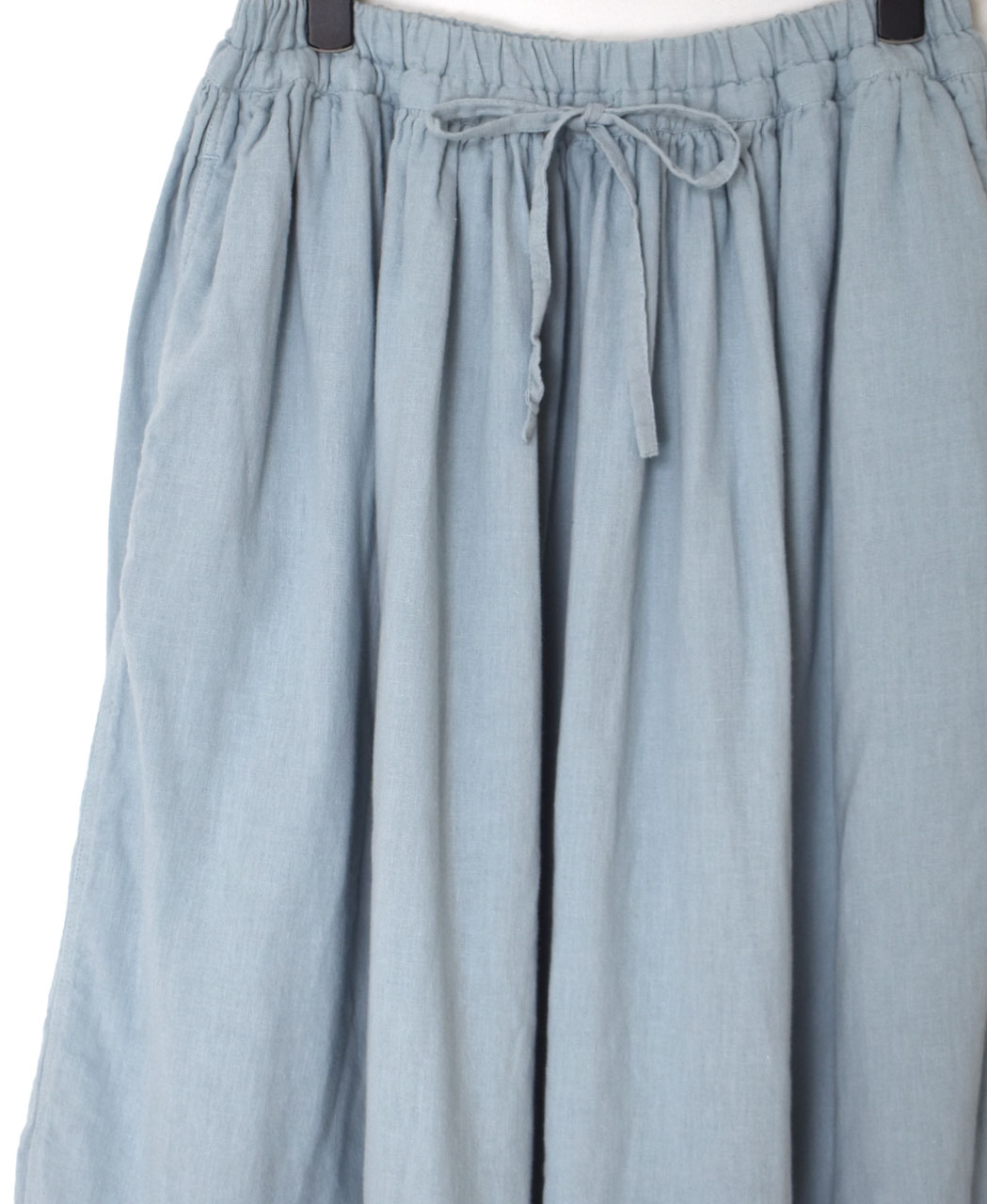INAM2504G3D(スカート) 30s GAUZE OVERDYE　EASY GATHERED SKIRT