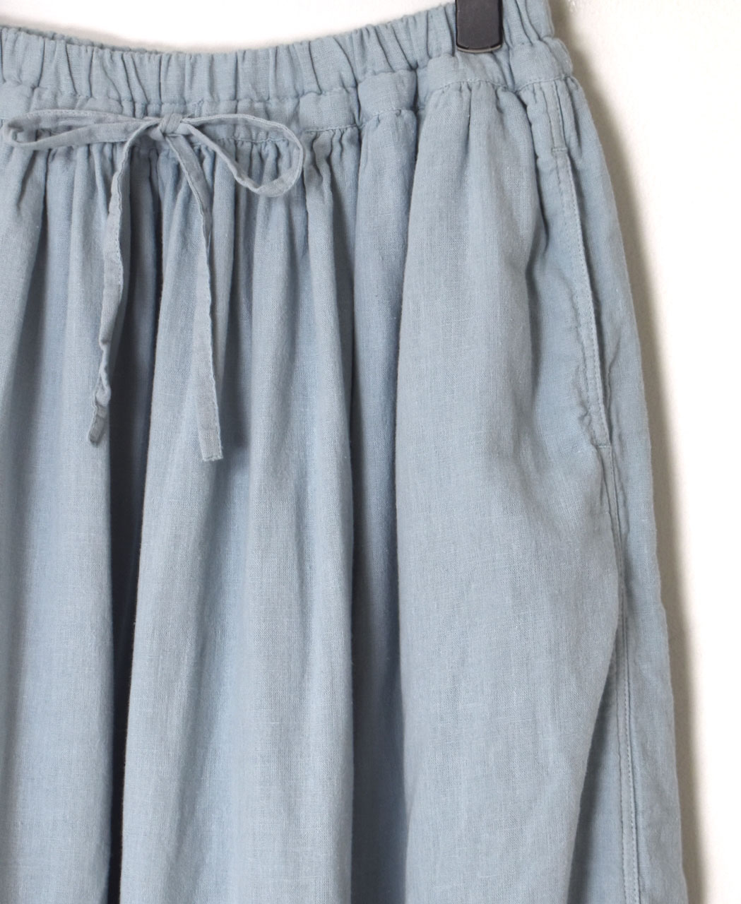 INAM2504G3D(スカート) 30s GAUZE OVERDYE　EASY GATHERED SKIRT