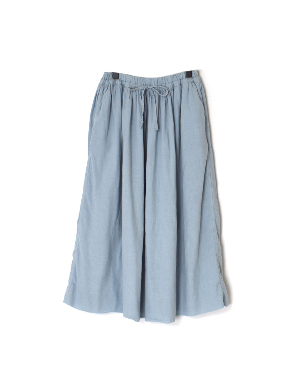 INAM2504G3D(スカート) 30s GAUZE OVERDYE　EASY GATHERED SKIRT