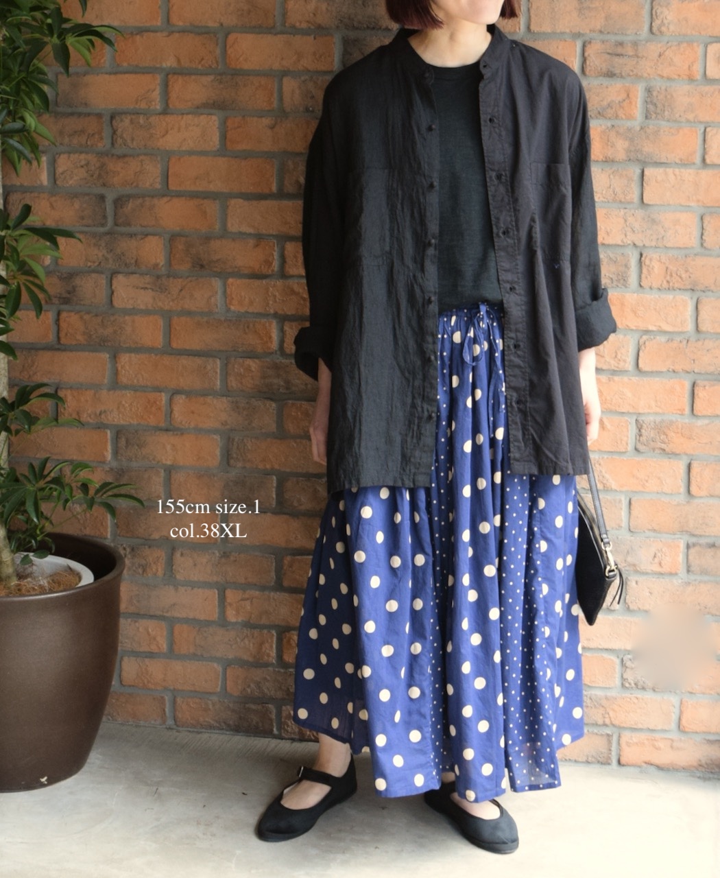 NSL25017(スカート) 80s COTTON VOILE DOT PRINT(PATCHWORK) GATHERED SKIRT