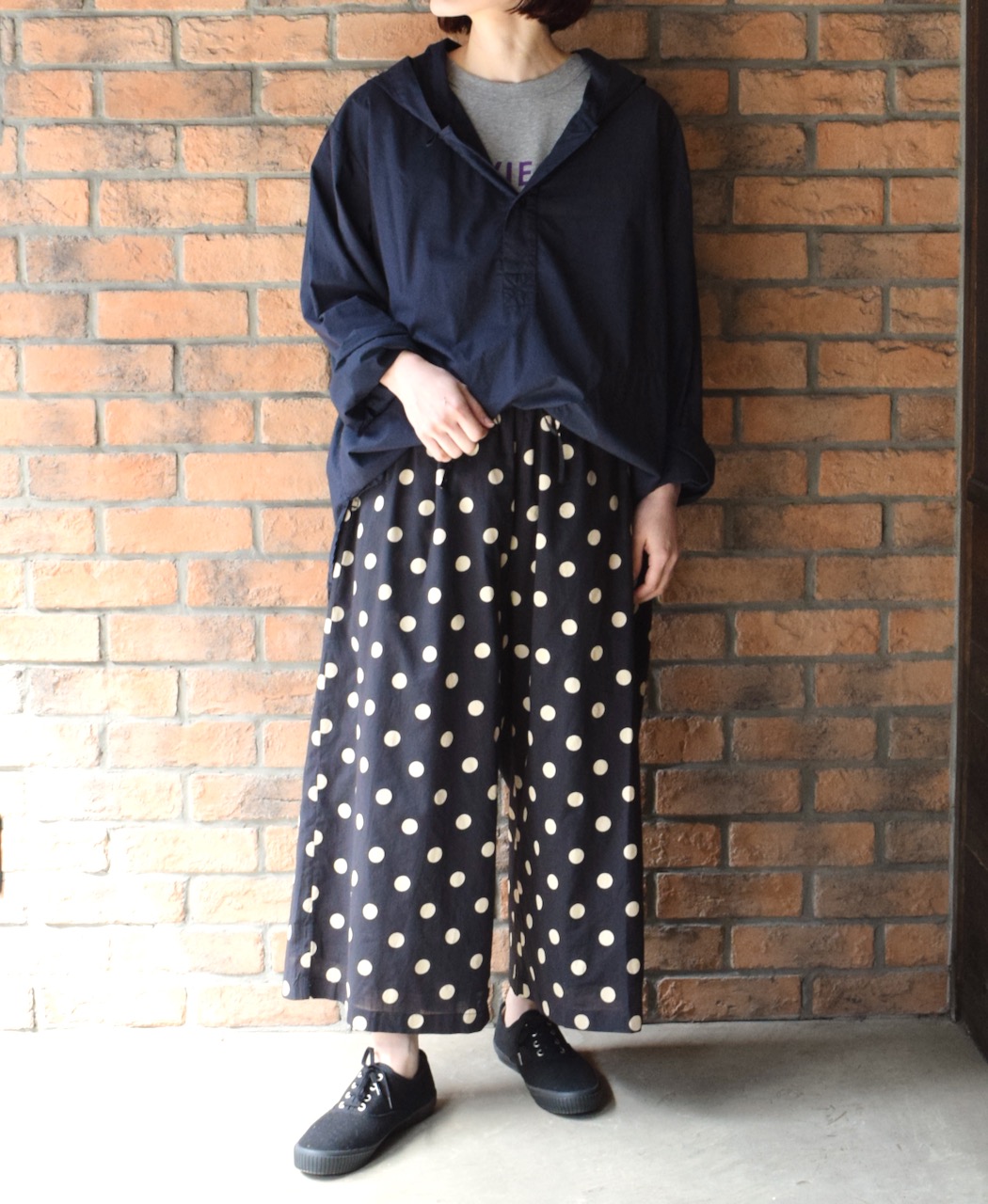 INHT2432CP (シャツ) 60s COTTON POPLIN OVERDYE HOODED PULLOVER SHIRT