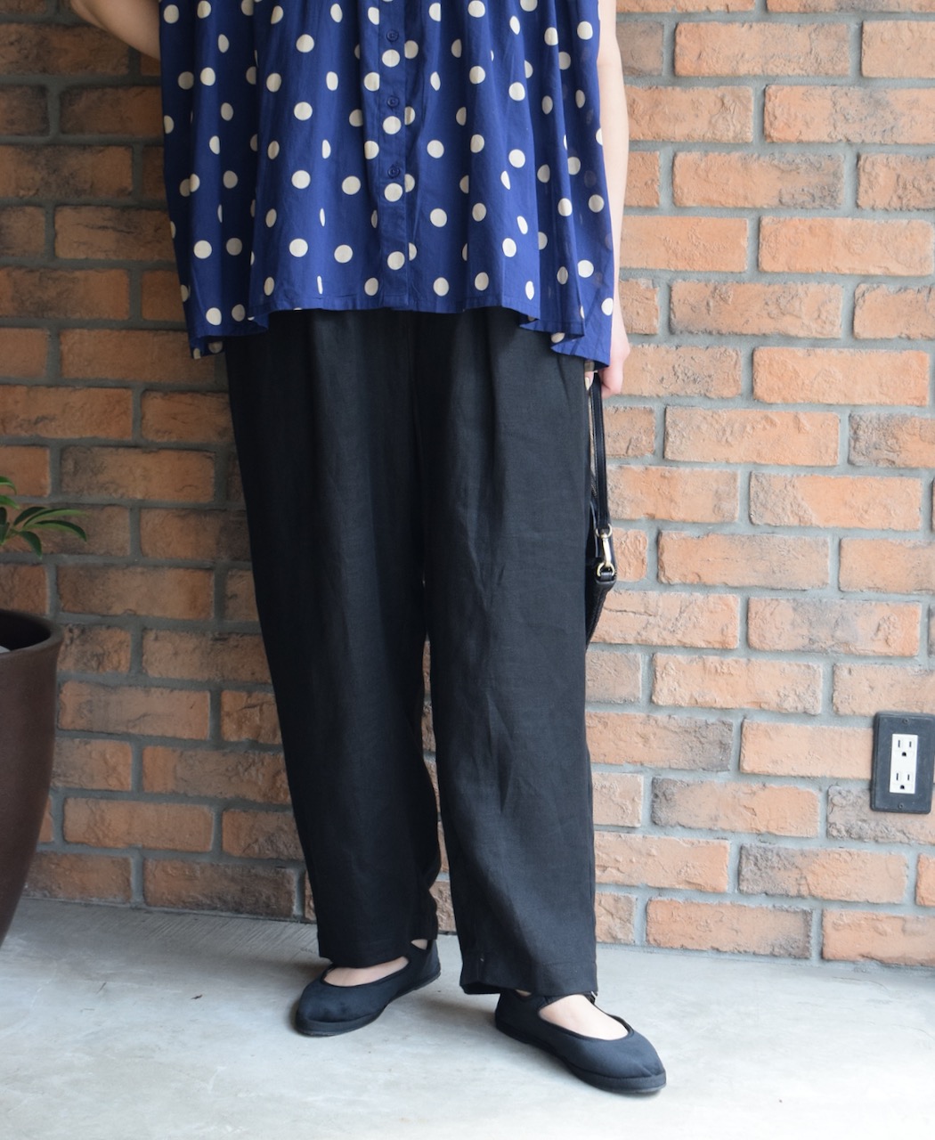 GNMDS2501NLT(パンツ) LINEN TWILL 2TUCK TAPERED EASY PANTS